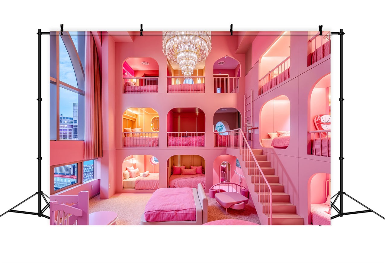 Toile de fond Poupée Mode Idées Chambre Maison de Rêve CJJ2-96