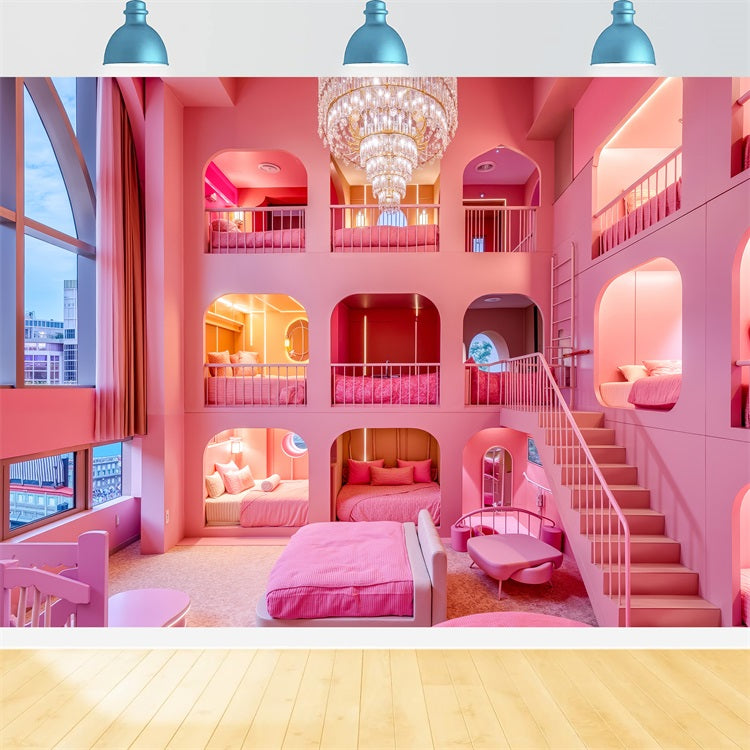 Toile de fond Poupée Mode Idées Chambre Maison de Rêve CJJ2-96