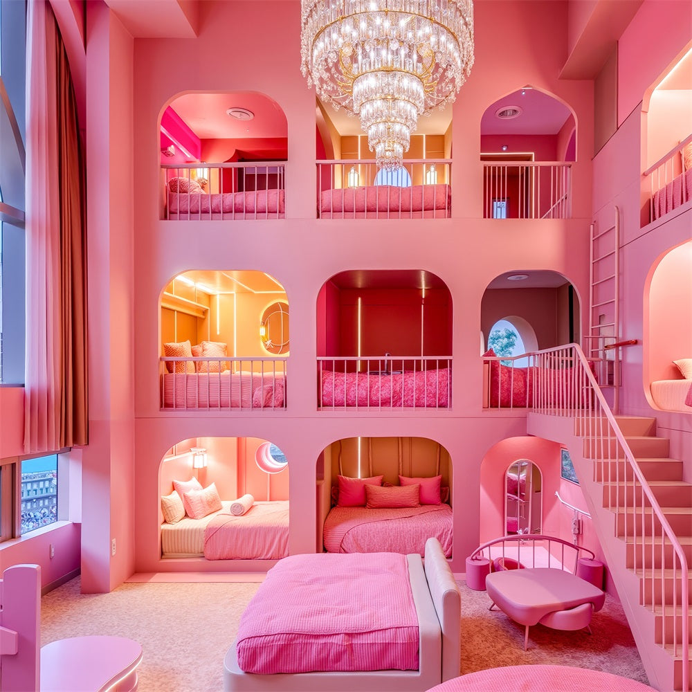 Toile de fond Poupée Mode Idées Chambre Maison de Rêve CJJ2-96