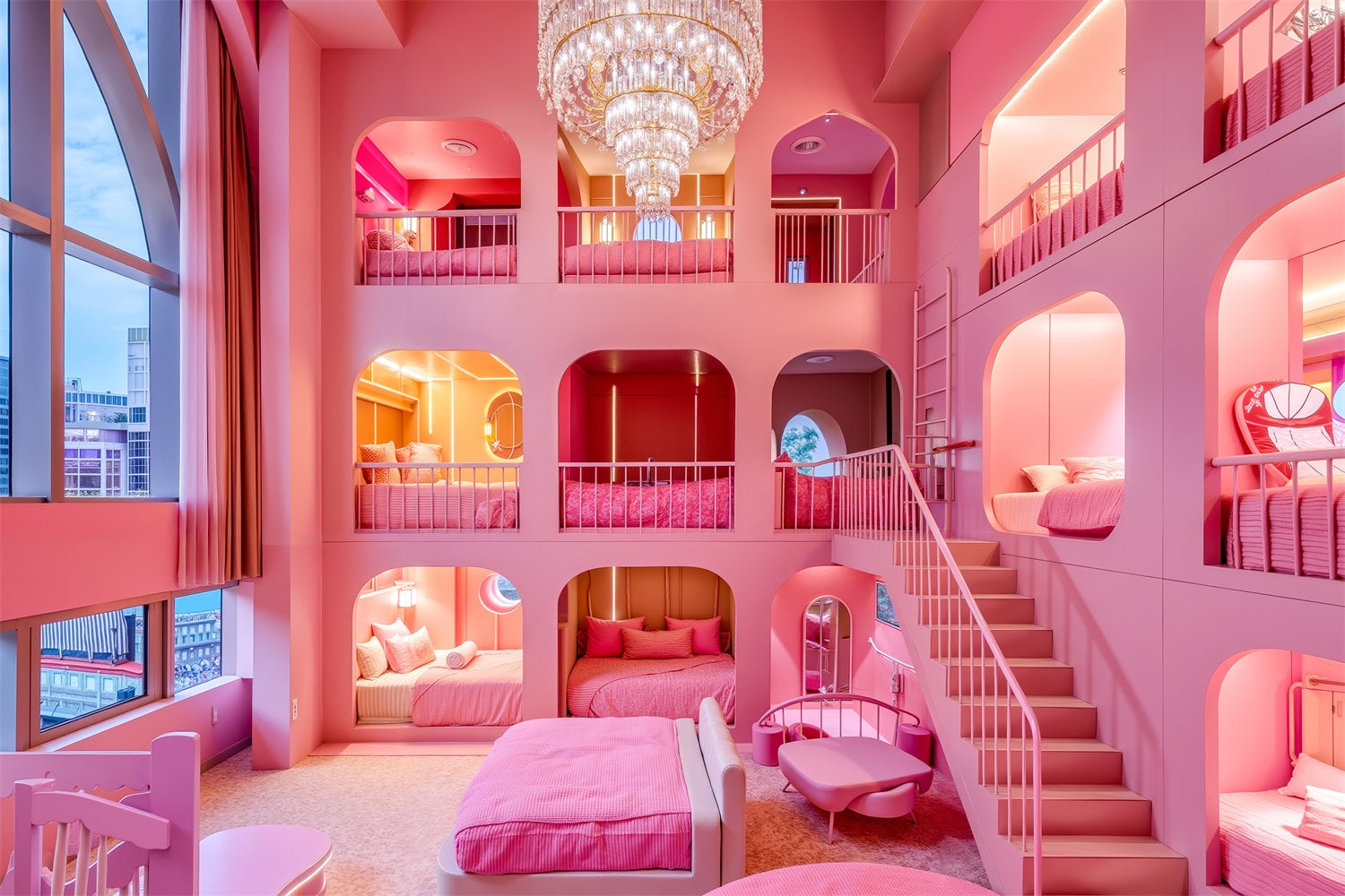 Toile de fond Poupée Mode Idées Chambre Maison de Rêve CJJ2-96