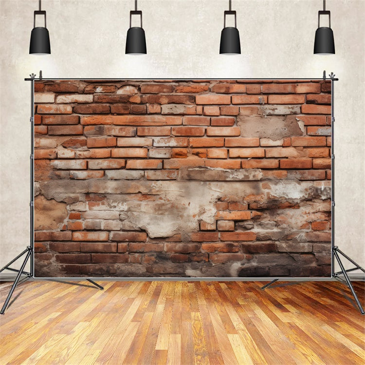 Toile de fond Photo Brique Style Industriel Rustique CJJ3-11