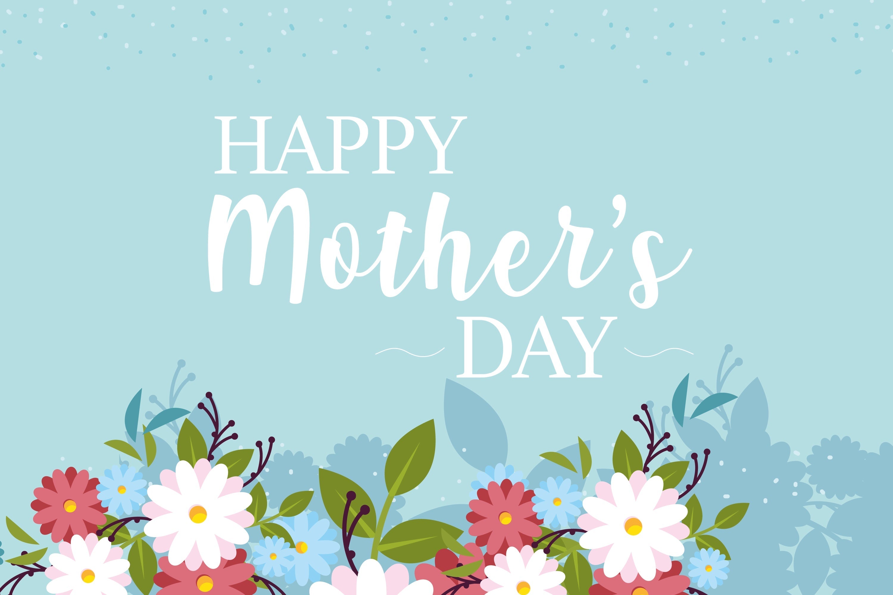 Toile de fond Fête des Mères Personnalisable Prairie Fleurie Tranquille CJJ3-147