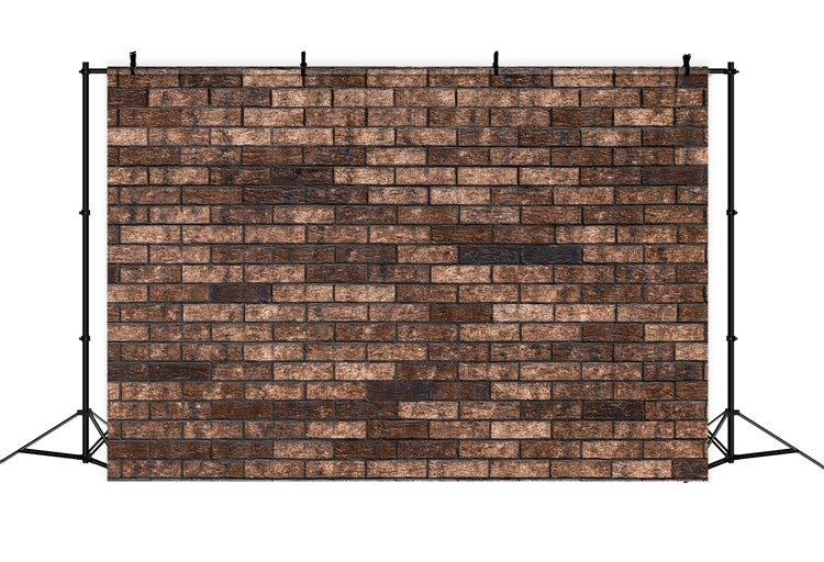 Toile de fond Photo Brique Texture Brune Classique CJJ3-32