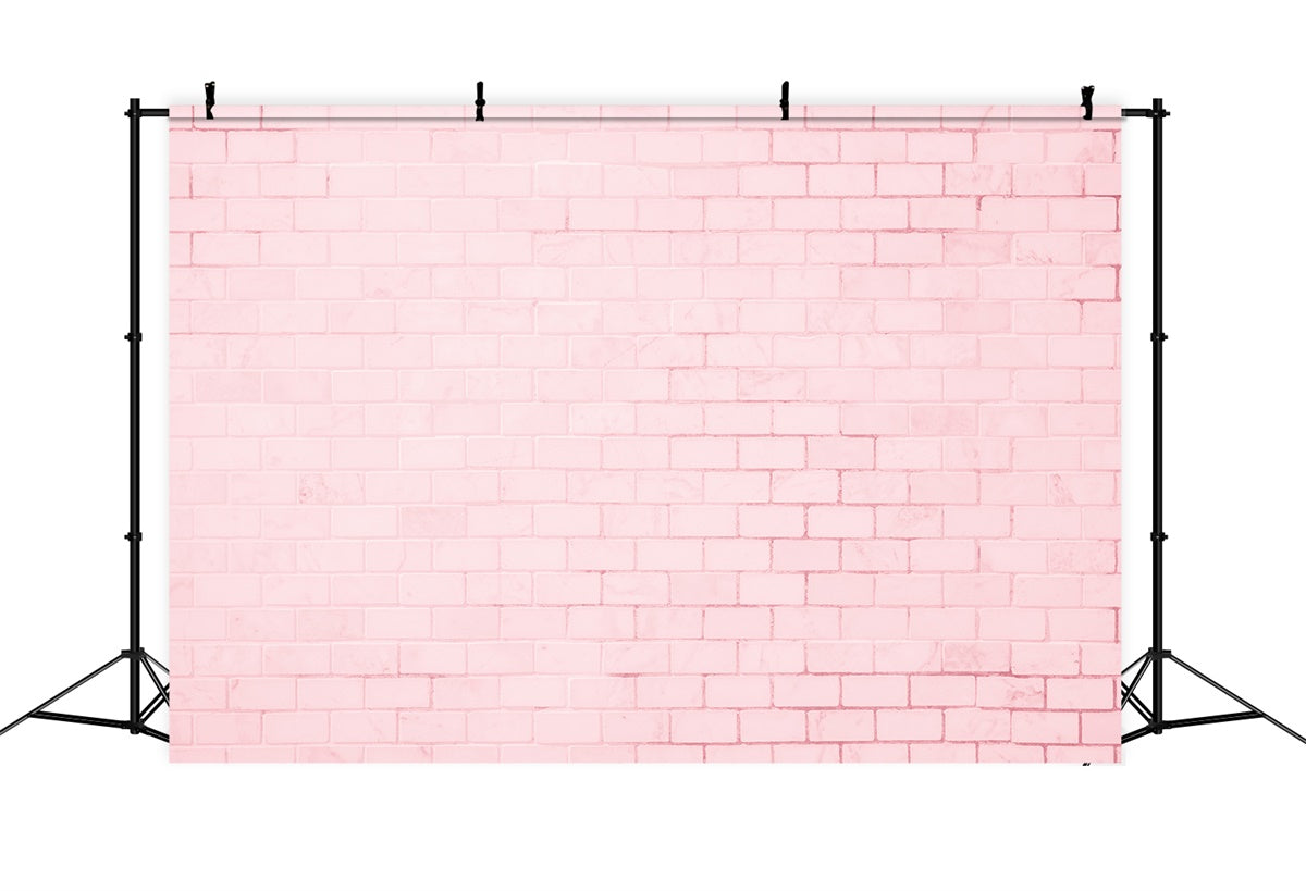 Toile de fond Photo Brique Rose Pastel Vintage CJJ3-40