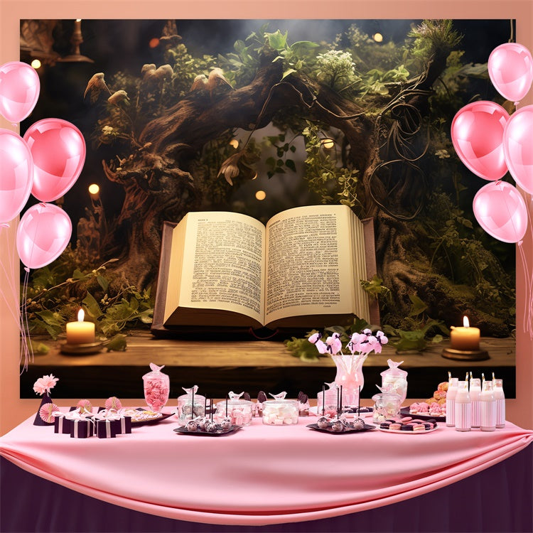 Toile de fond Journée Mondiale du Livre Lecture Enchantée CJJ3-53