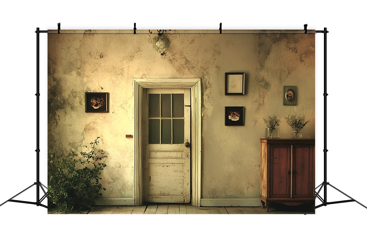 Toile de fond Mur Vintage Mur Vieilli Porte Vintage CSH2-268