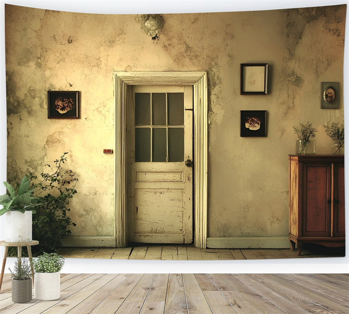 Toile de fond Mur Vintage Mur Vieilli Porte Vintage CSH2-268