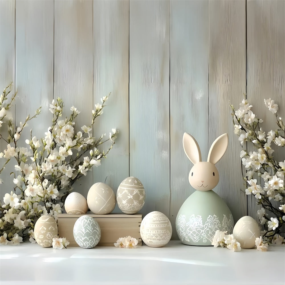 Toile de fond Studio Photo Pâques Lapin Élégant Œufs Festifs CSH2-53