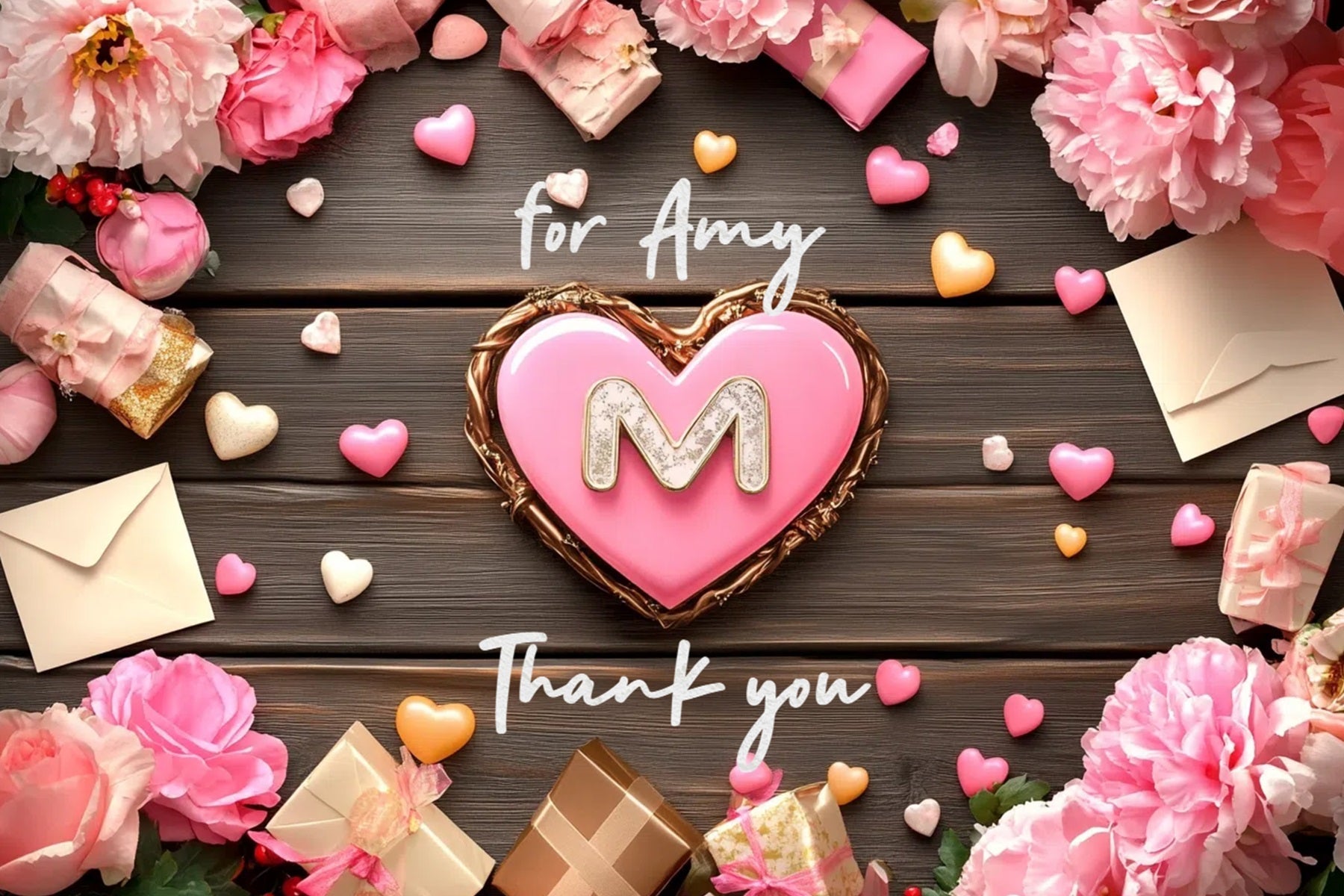 Toile de fond Fête des Mères Personnalisable Célébration Amour et Fleurs CSH3-164