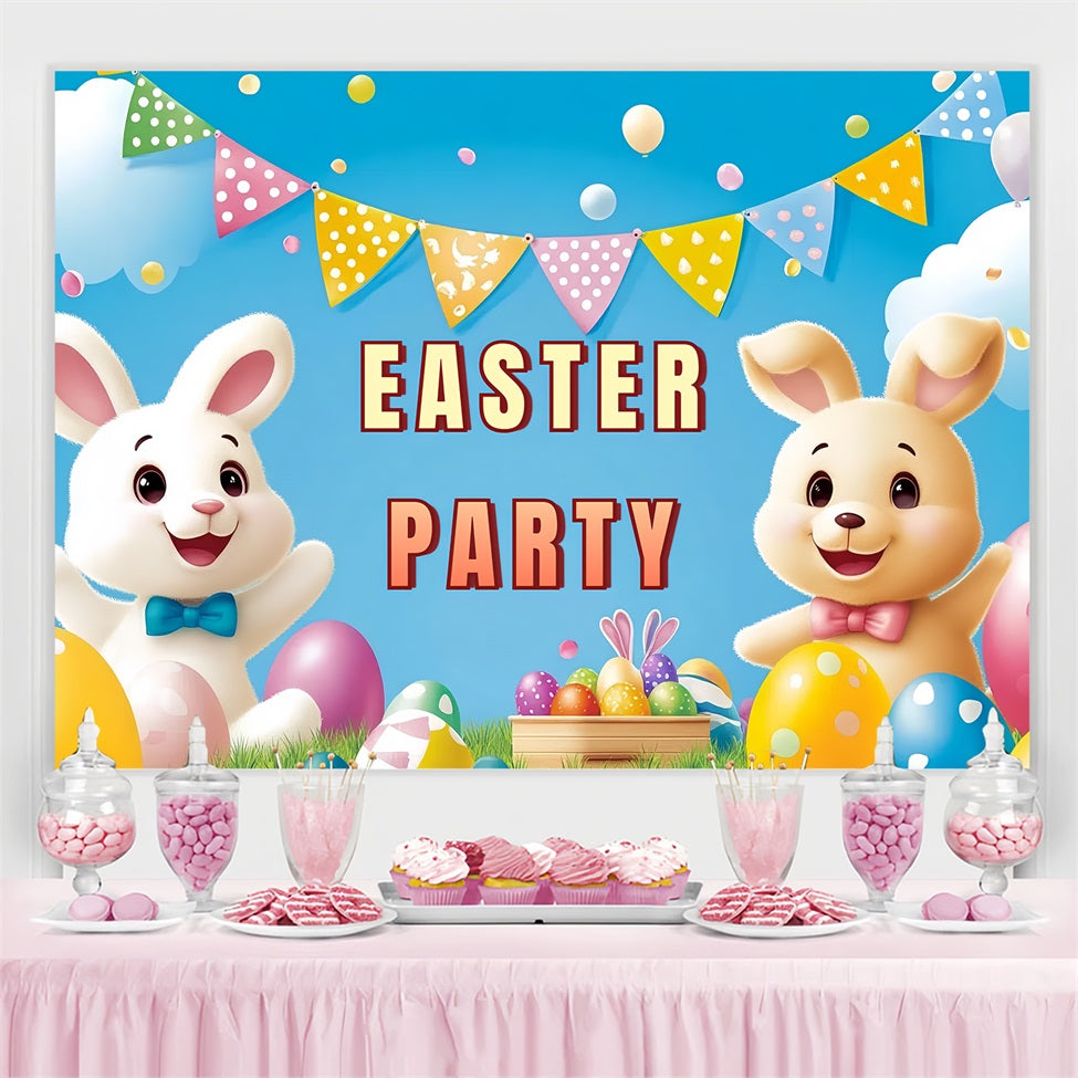 Toile de fond Pâques Lapin Adorable Célébration Personnalisée CSH3-233
