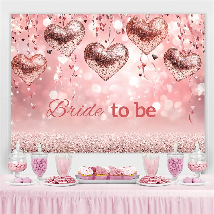 Toile de fond Mariage Personnalisable Cœurs Scintillants CSH3-274