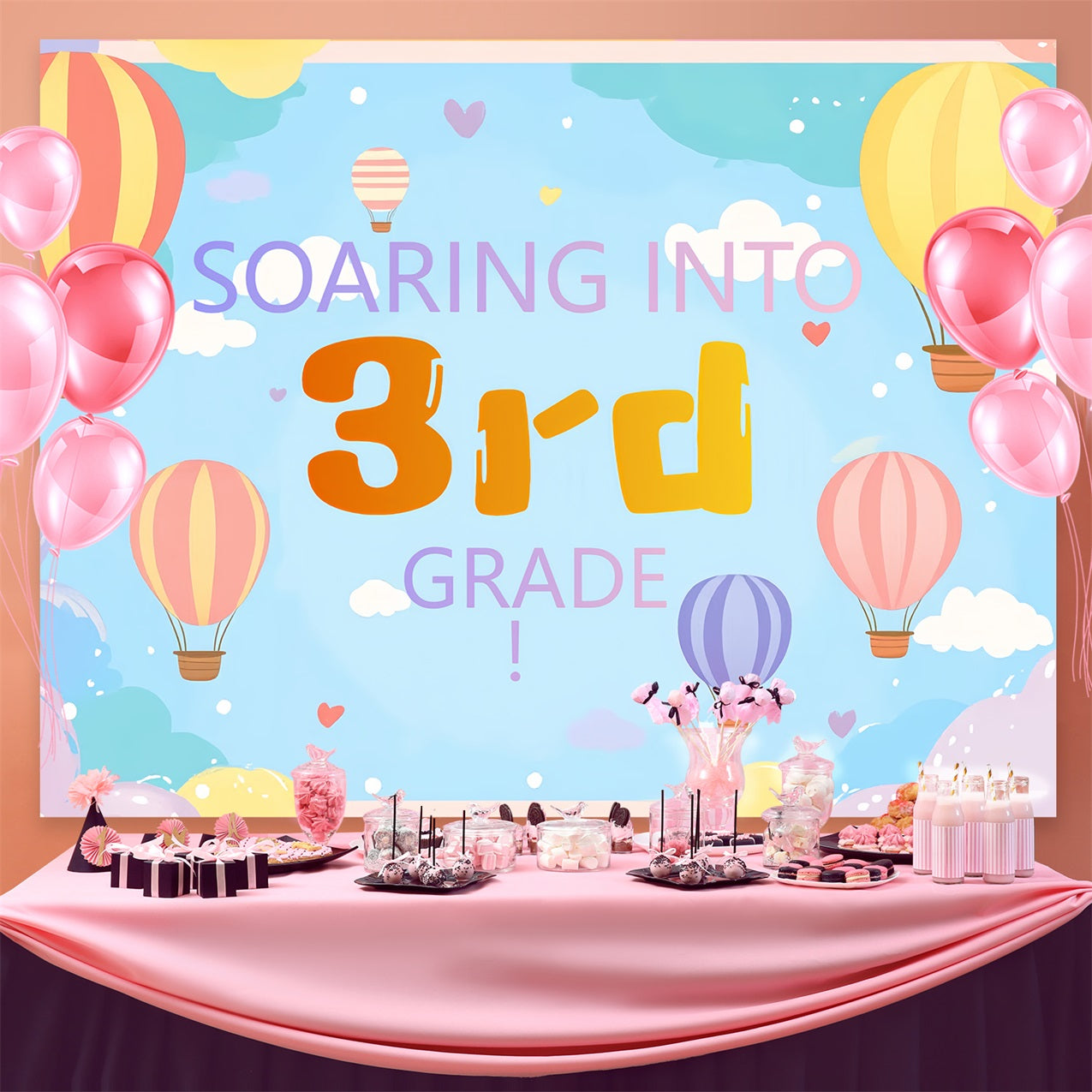 Toile de fond Rentrée des Classes Aventure en Montgolfière CSH3-81