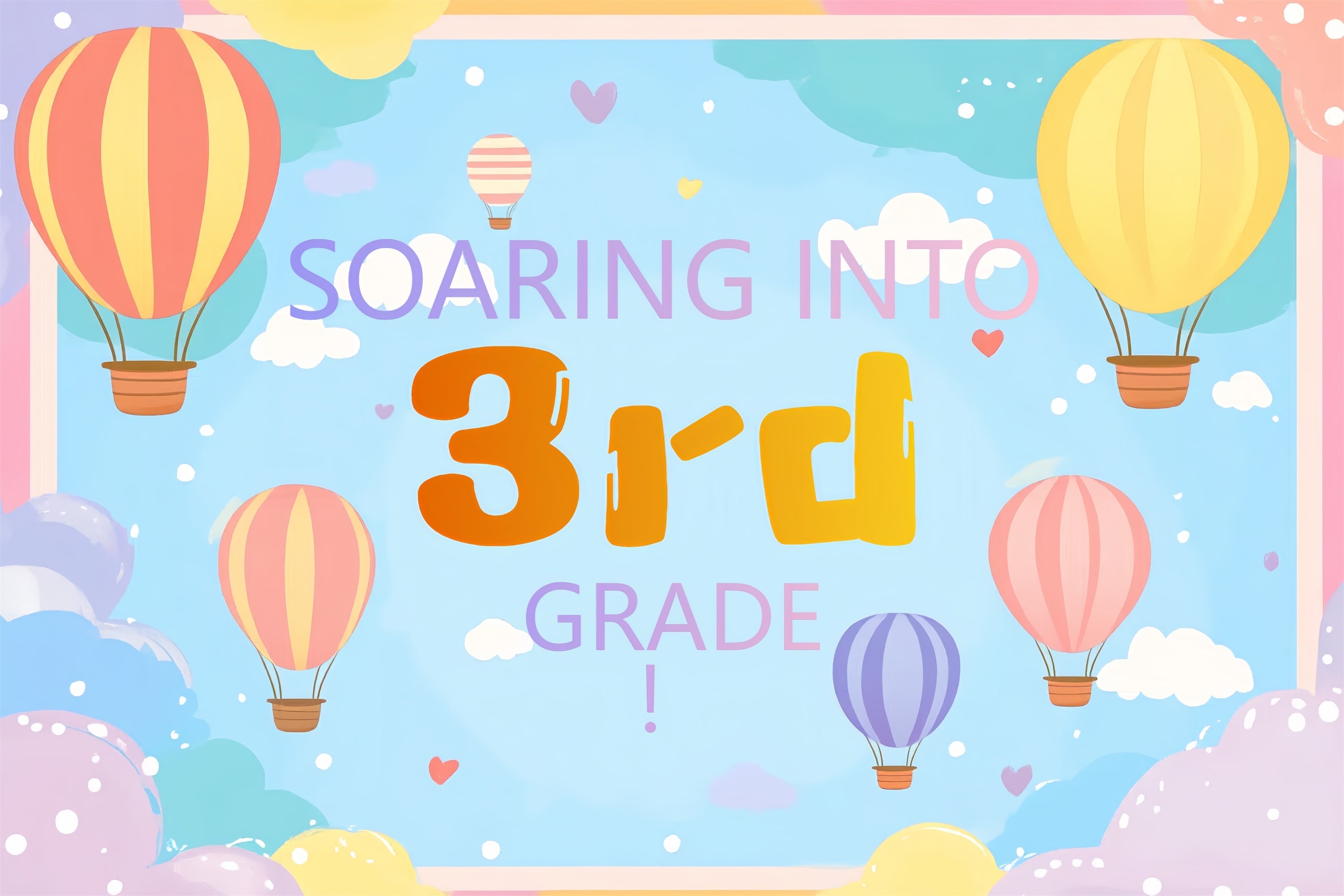 Toile de fond Rentrée des Classes Aventure en Montgolfière CSH3-81