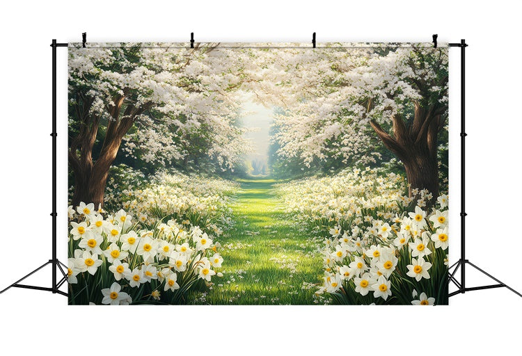 Toile de fond Forêt Photo Chemin Floral de Rêve CSH4-113