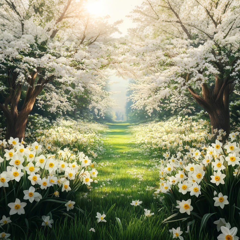 Toile de fond Forêt Photo Chemin Floral de Rêve CSH4-113