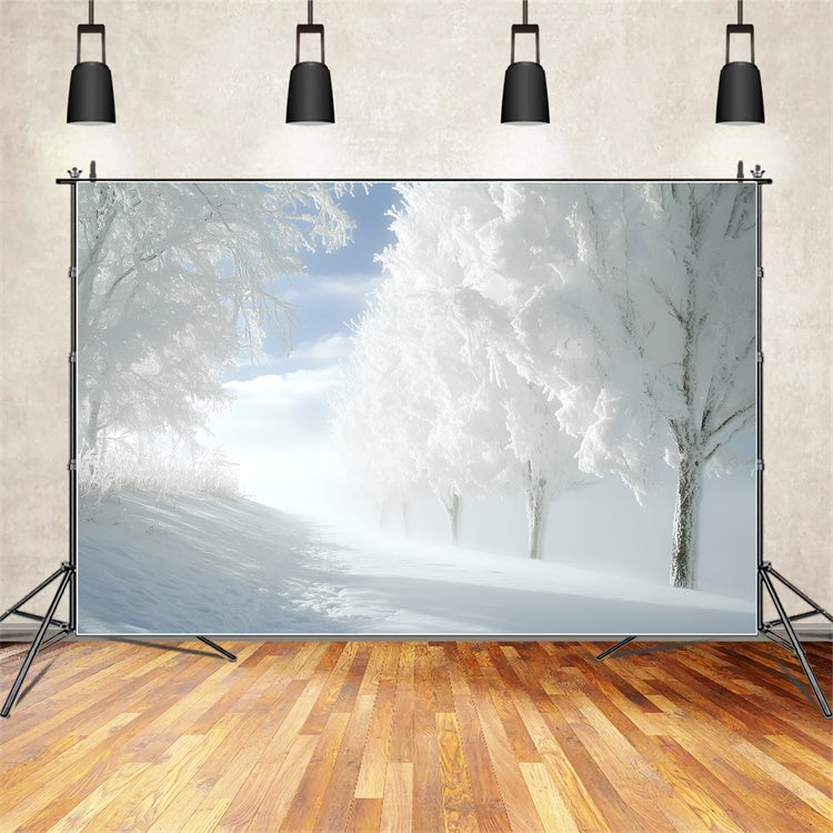 Toile de fond Photographie Forêt Bois Blancs Paisibles CSH4-121