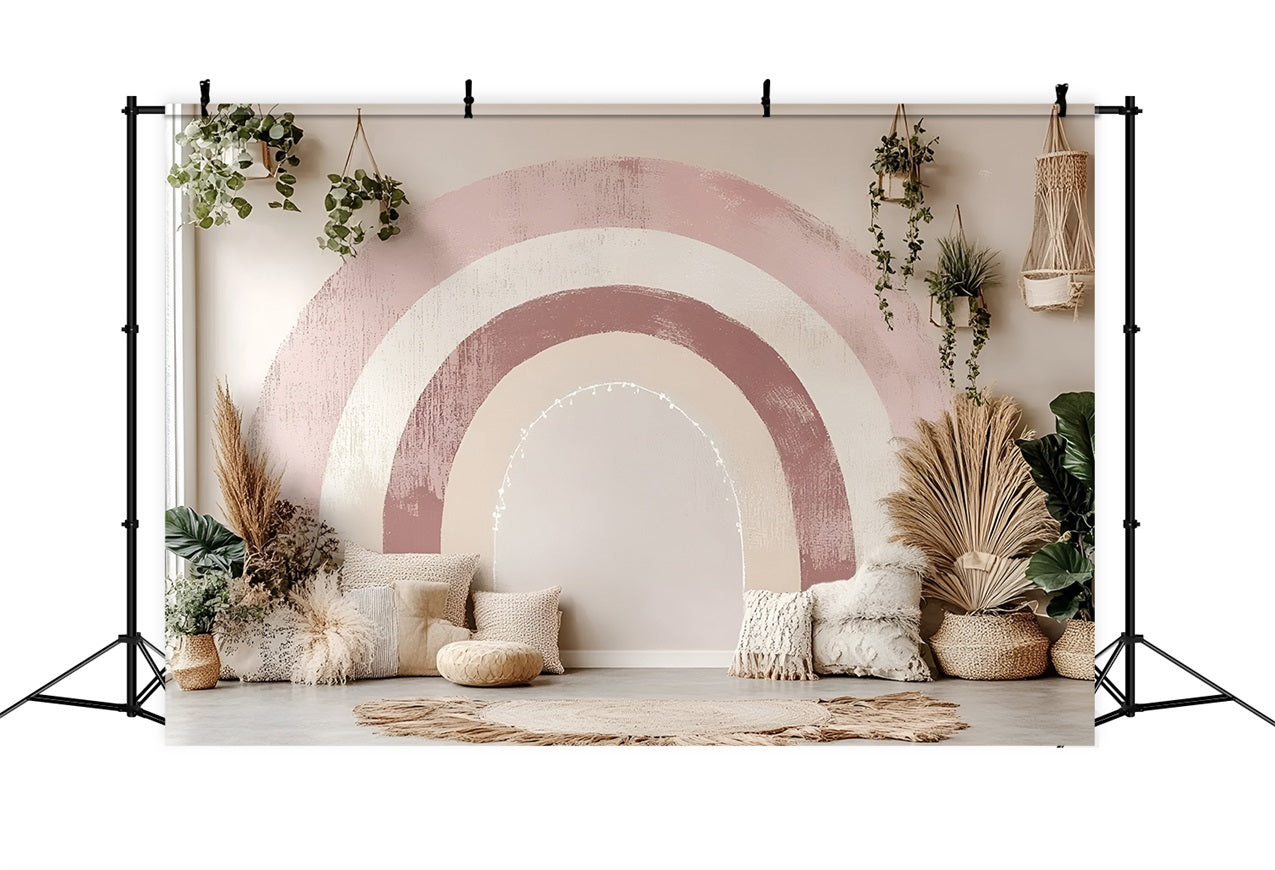 Toile de fond Bohème Idées Mur Arqué Pampa CSH4-128
