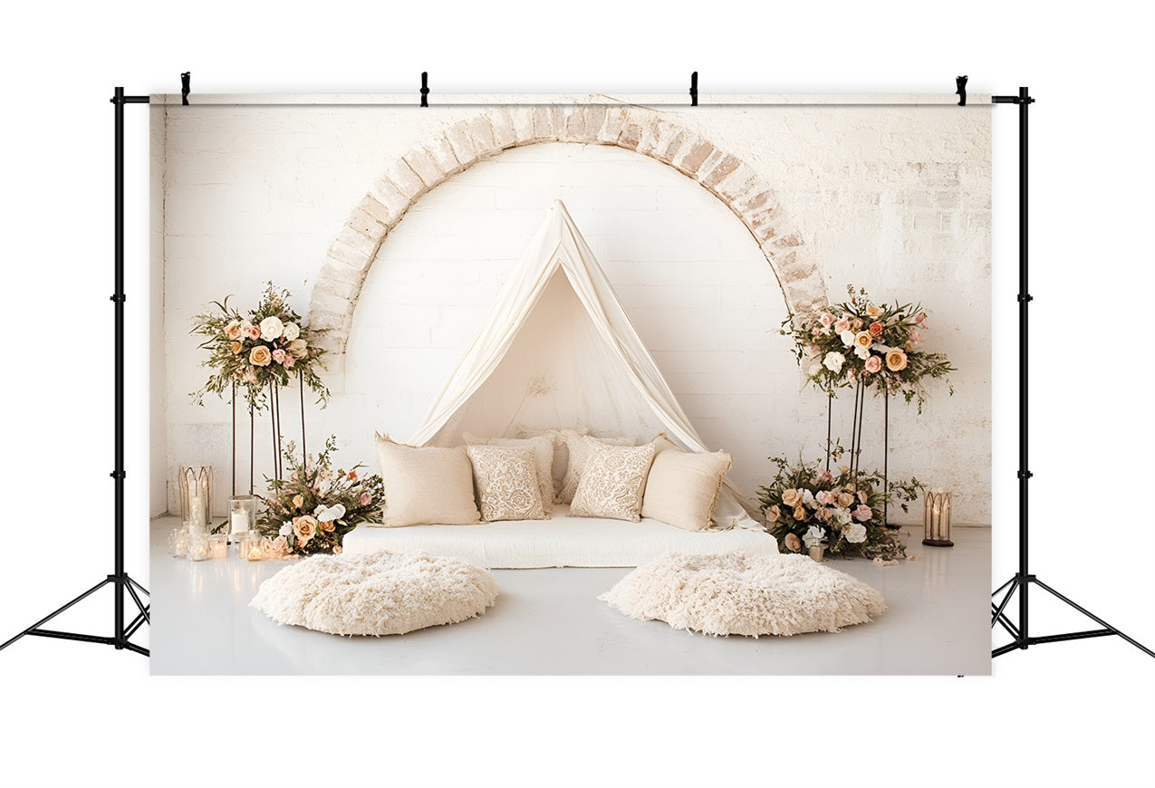 Toile de fond Bohème Arche Florale Tente Arche CSH4-134