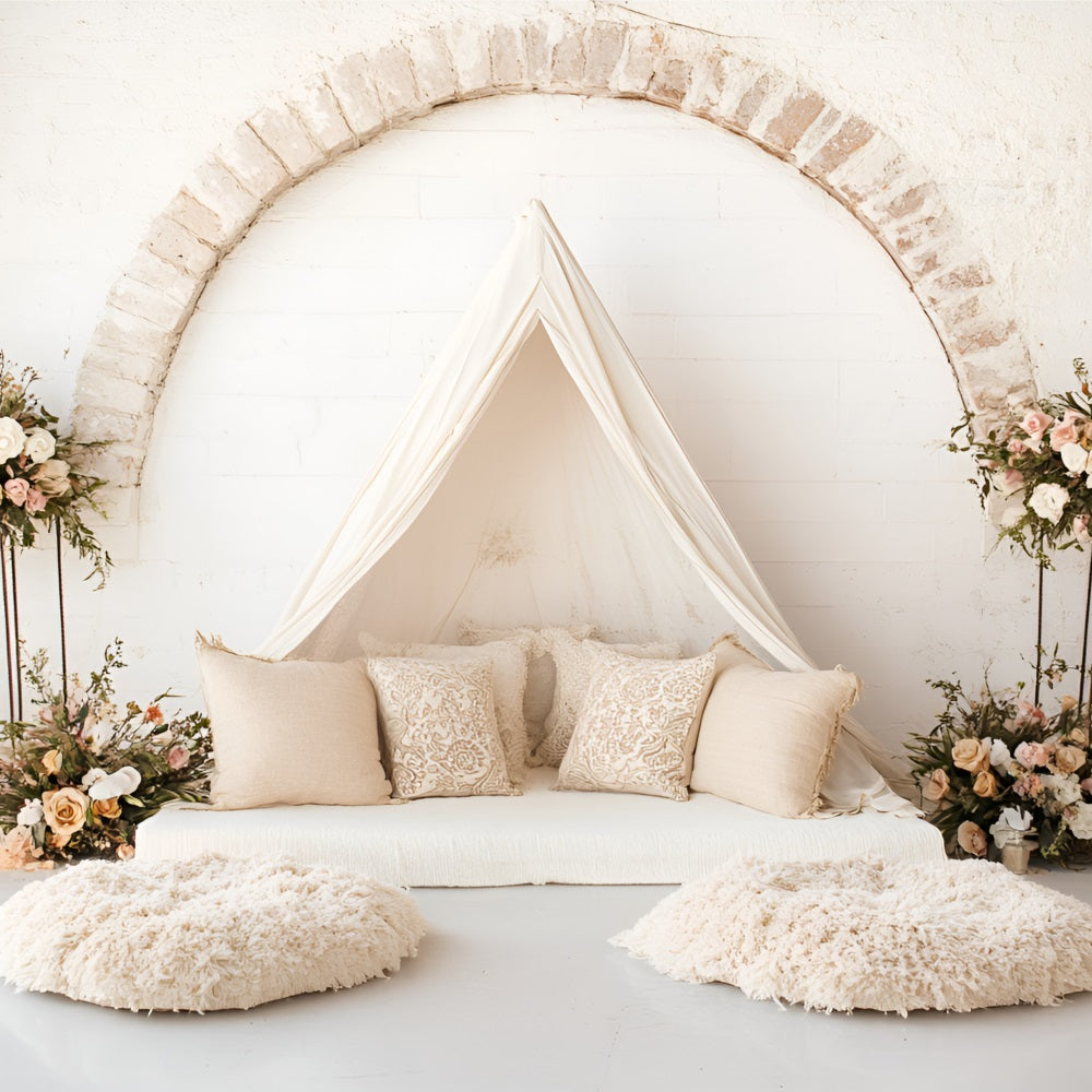 Toile de fond Bohème Arche Florale Tente Arche CSH4-134