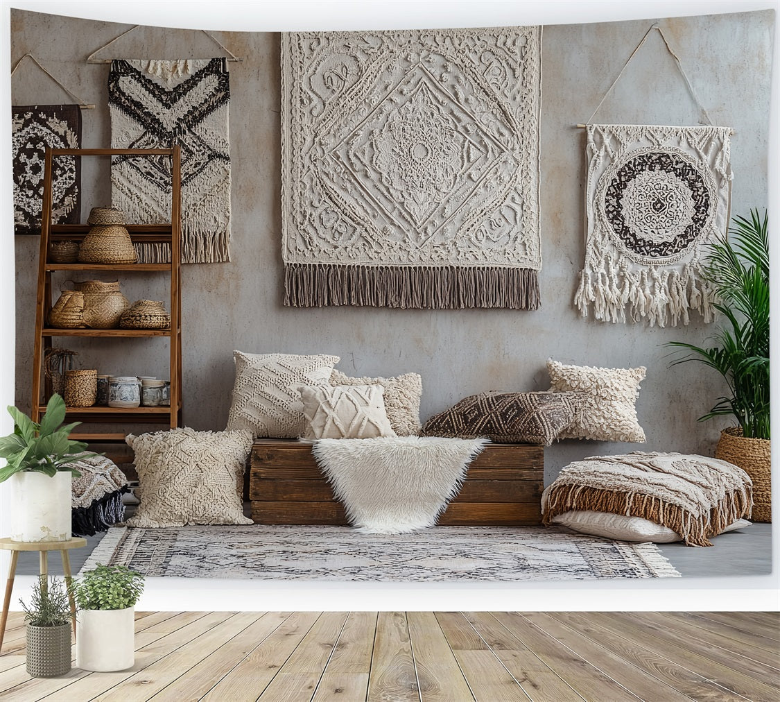 Toile de fond Photo Bohème Tapisserie Murale Tissée CSH4-153