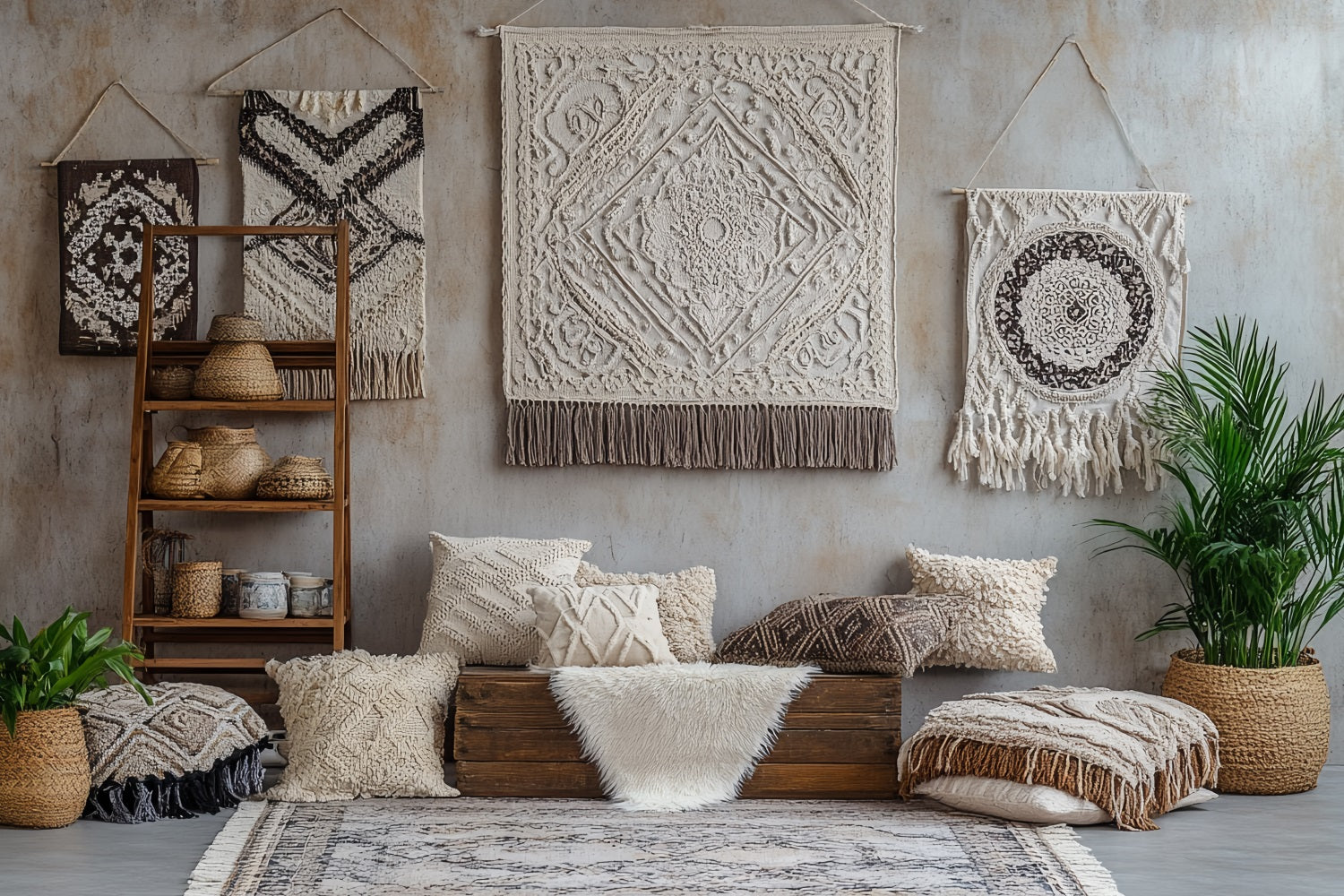 Toile de fond Photo Bohème Tapisserie Murale Tissée CSH4-153