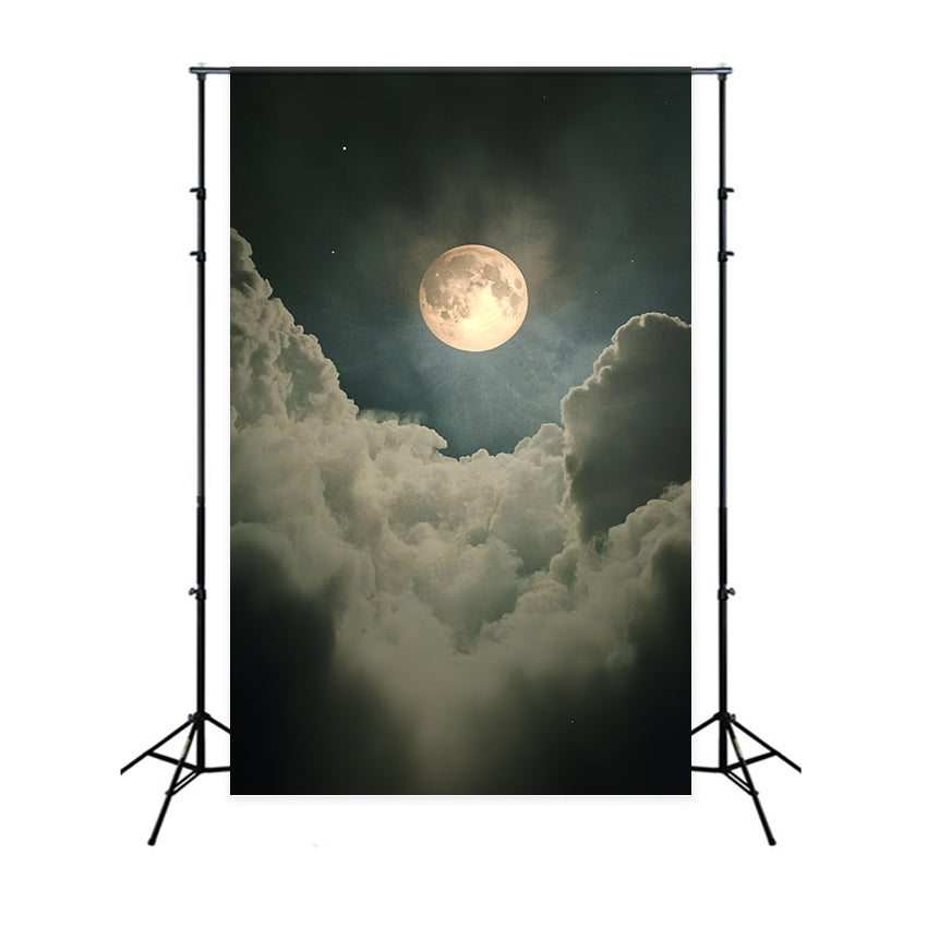 Toile de fond Portrait Nuages Lunaires Sombres CSH4-192