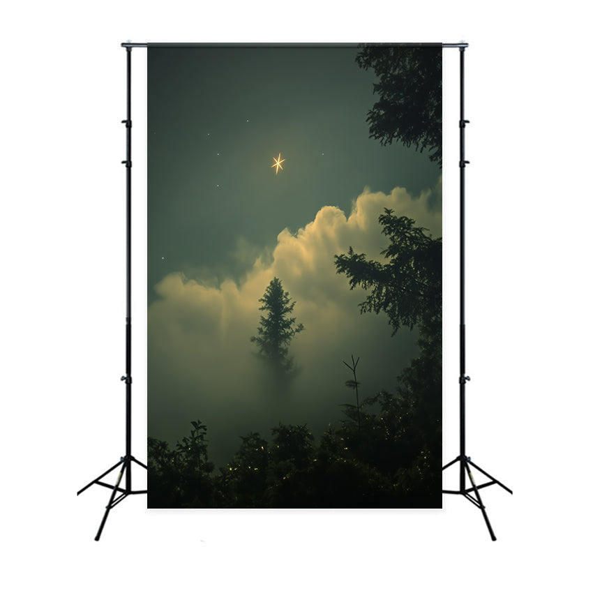 Toile de fond Portrait Forêt Étoiles Lumineuses Rêve CSH4-193