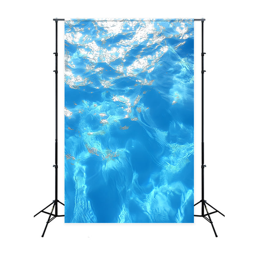Toile de fond Portrait Eau Bleue Scintillante CSH4-194