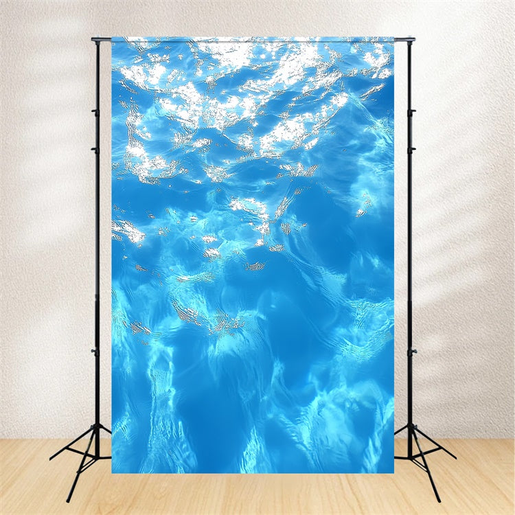 Toile de fond Portrait Eau Bleue Scintillante CSH4-194