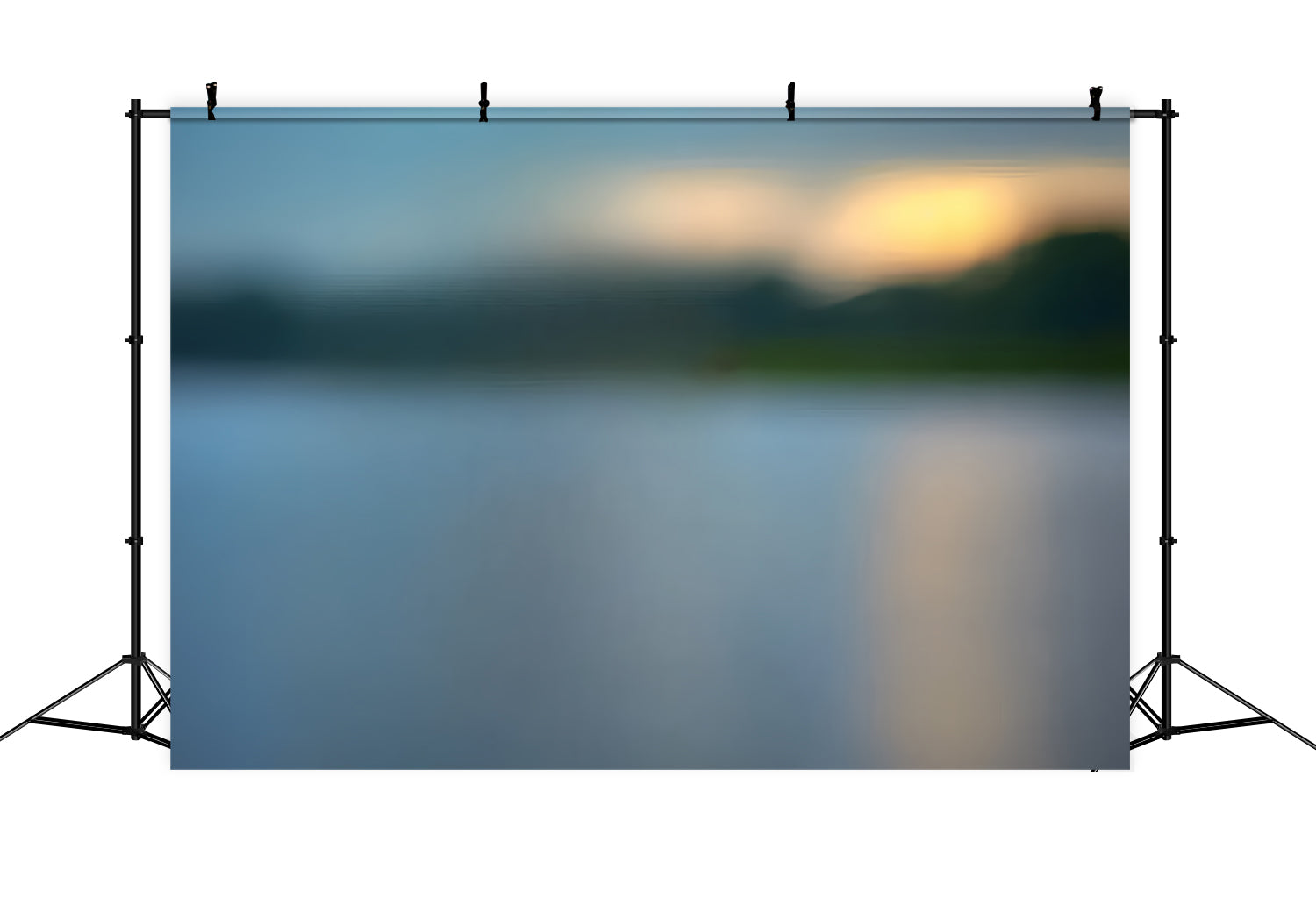 Toile de fond Portrait Reflet Crépuscule Lac Brumeux CSH4-200