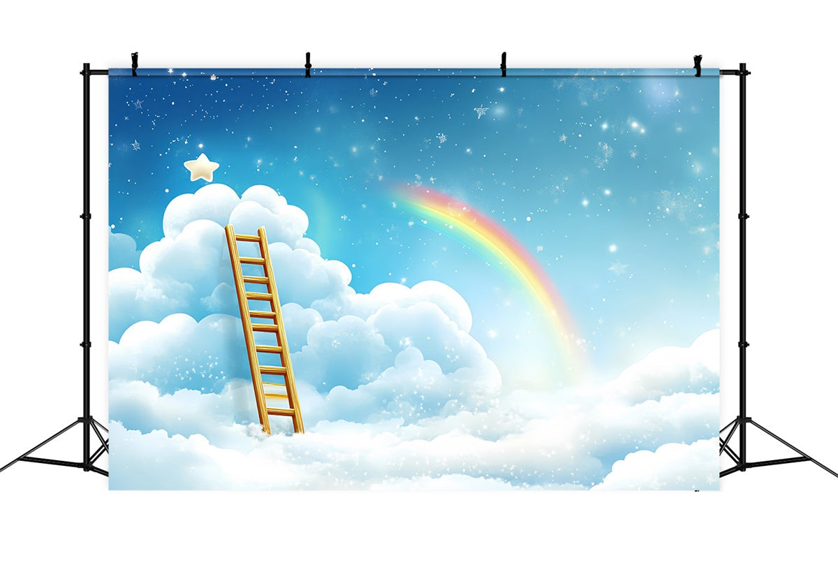 Toile de fond Arc-en-ciel et Nuages Échelle Céleste Arc-en-Ciel CSH4-263