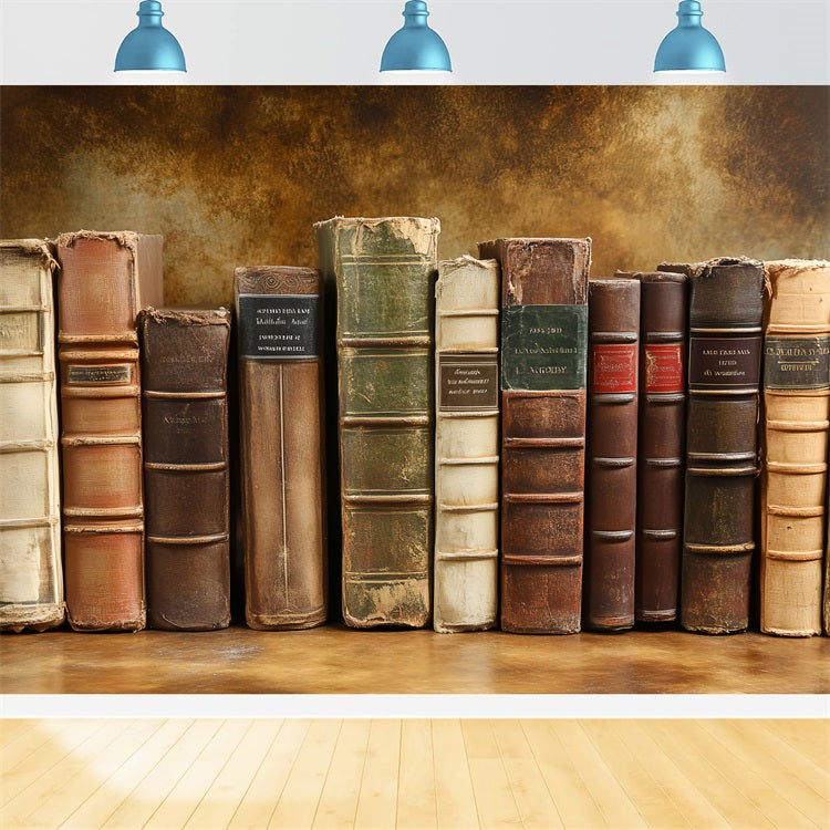 Toile de fond Antique Bibliothèque Photo Vintage CSH4-298