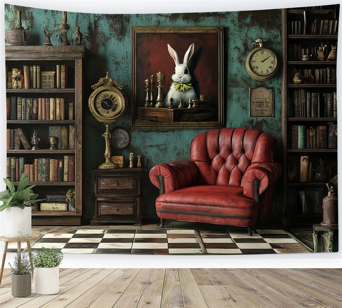 Toile de fond Antique Meubles Bibliothèque Photo Vintage CSH4-300