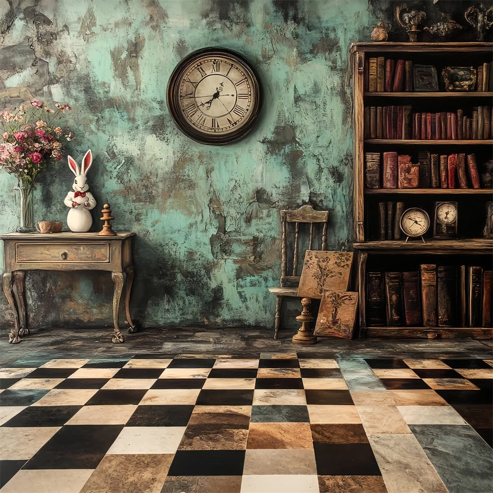 Toile de fond Antique Photo Alice au Pays des Merveilles Vintage CSH4-301