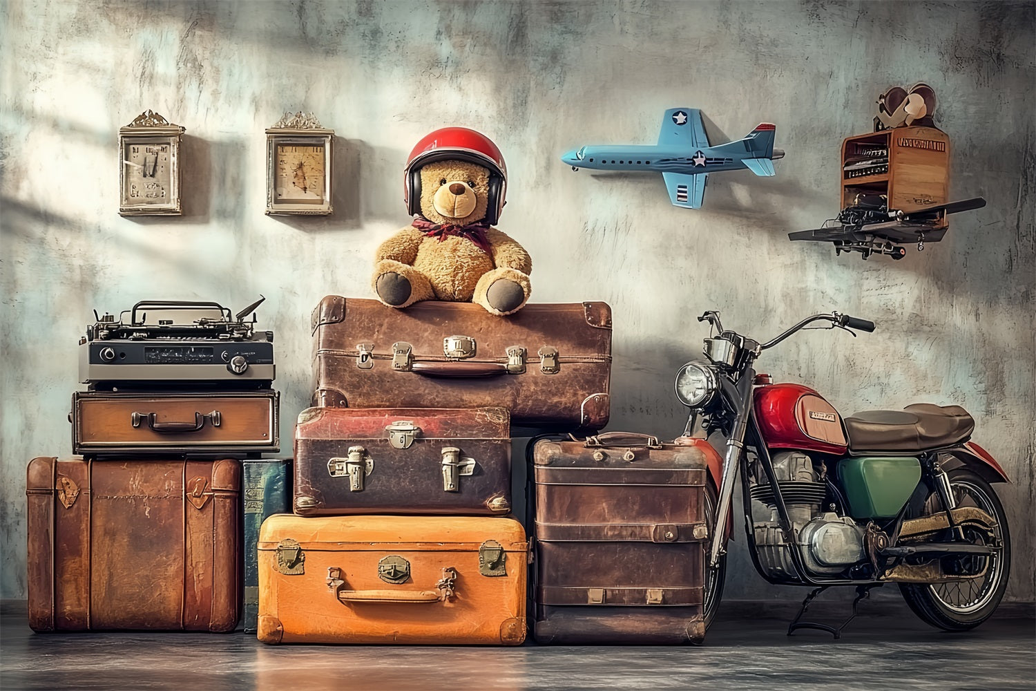 Toile de fond Classique Photo Souvenirs de Voyage Mur Vintage CSH4-305