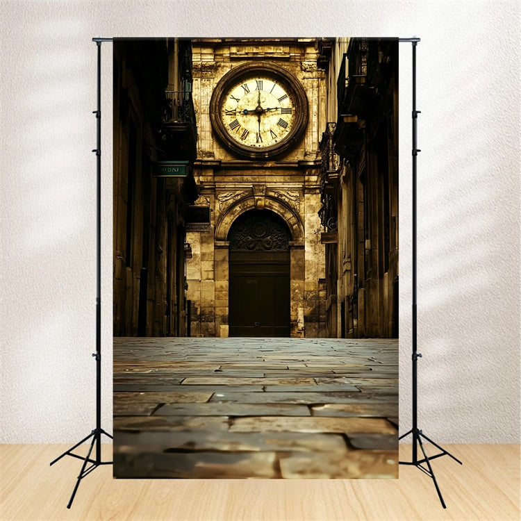 Toile de fond Victorienne Photo Tour de l'Horloge Backdrops Vintage CSH4-322