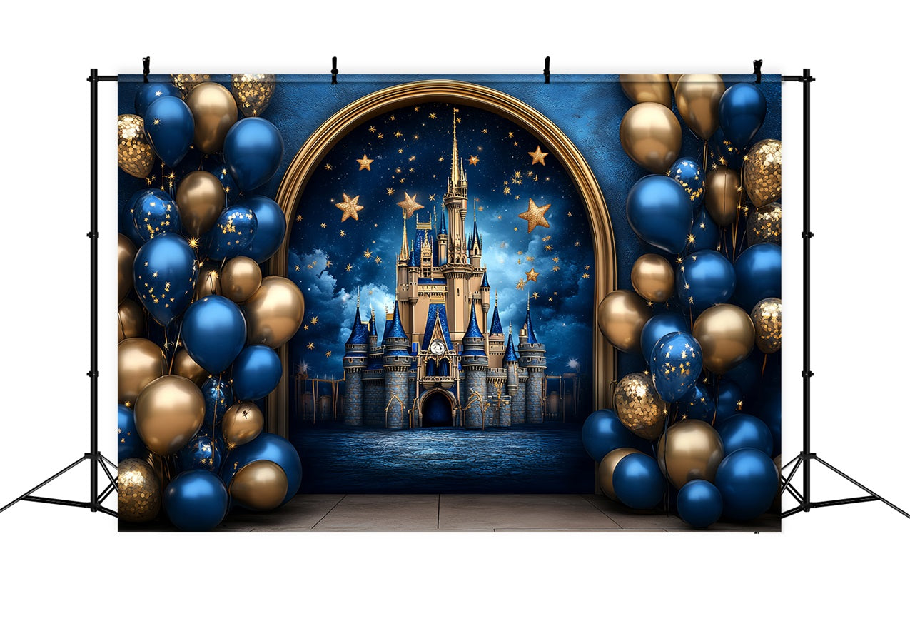 Toile de fond Château pour Photographie Ciel Étoilé Ballons CSH4-332