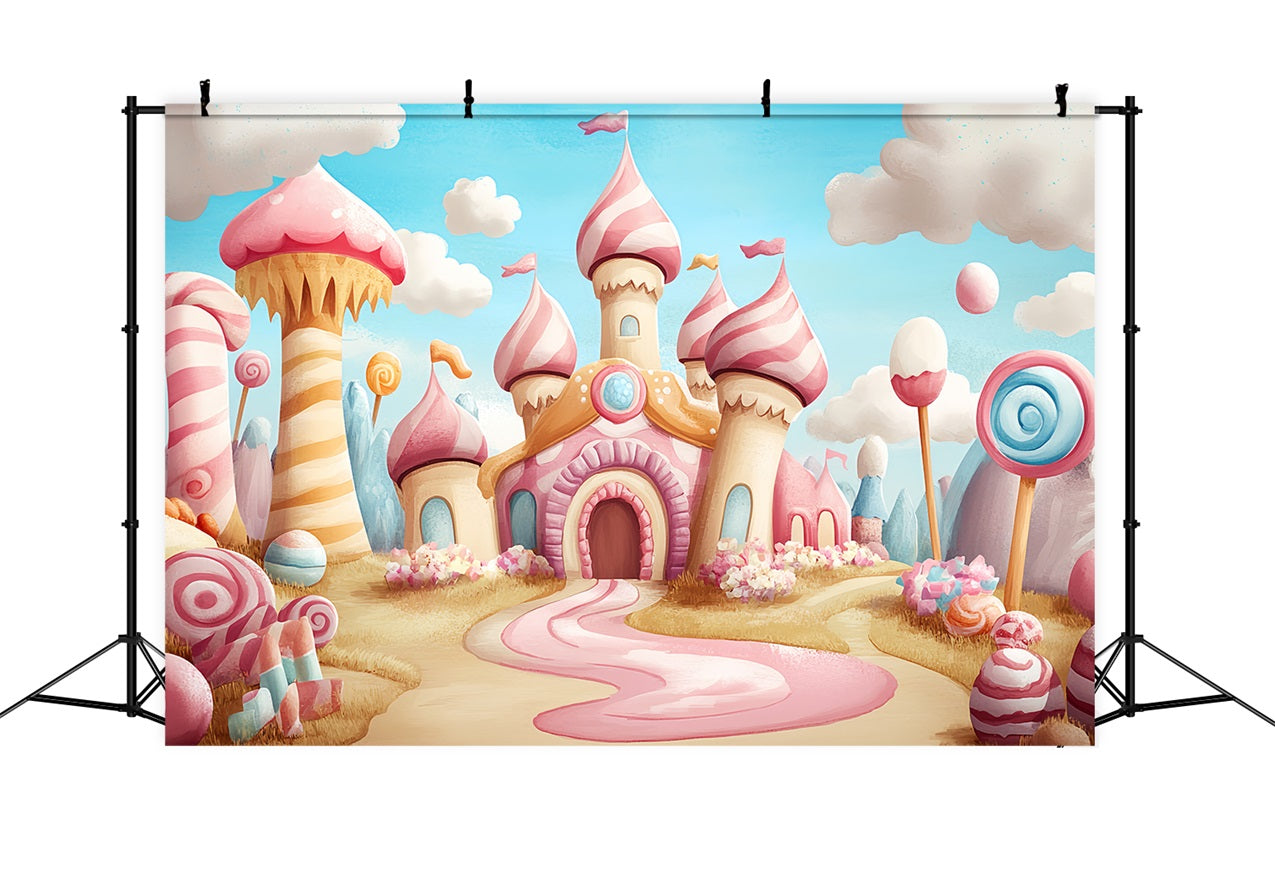 Toile de fond Château pour Photographie Aventure Douce de Candyland CSH4-344