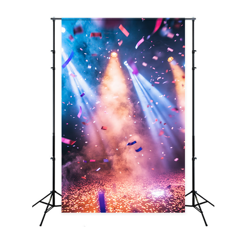 Toile de fond Sport Projecteur Confettis Colorés CSH4-386