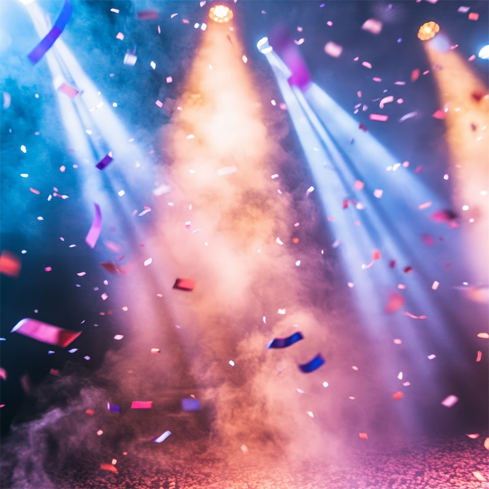 Toile de fond Sport Projecteur Confettis Colorés CSH4-386
