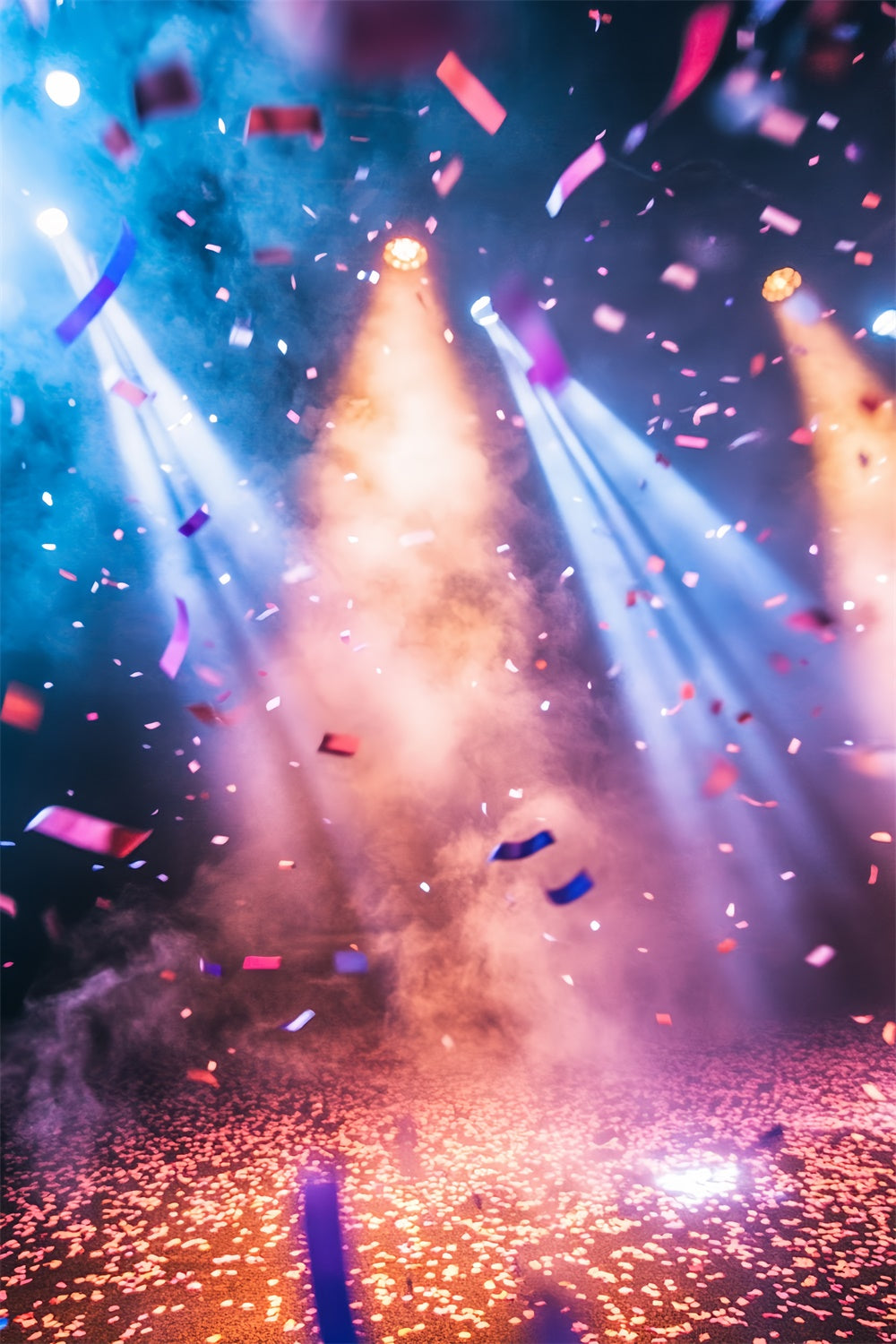 Toile de fond Sport Projecteur Confettis Colorés CSH4-386