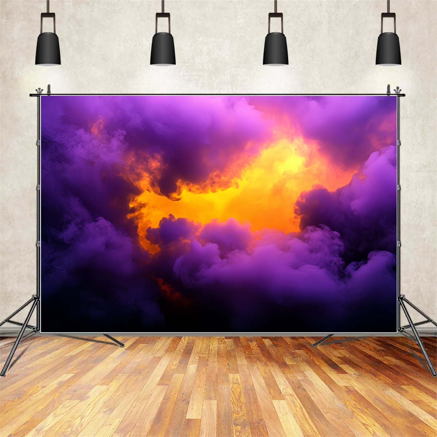 Toile de fond Photo Sport Fumée Lumière de Feu Éthérée CSH4-389