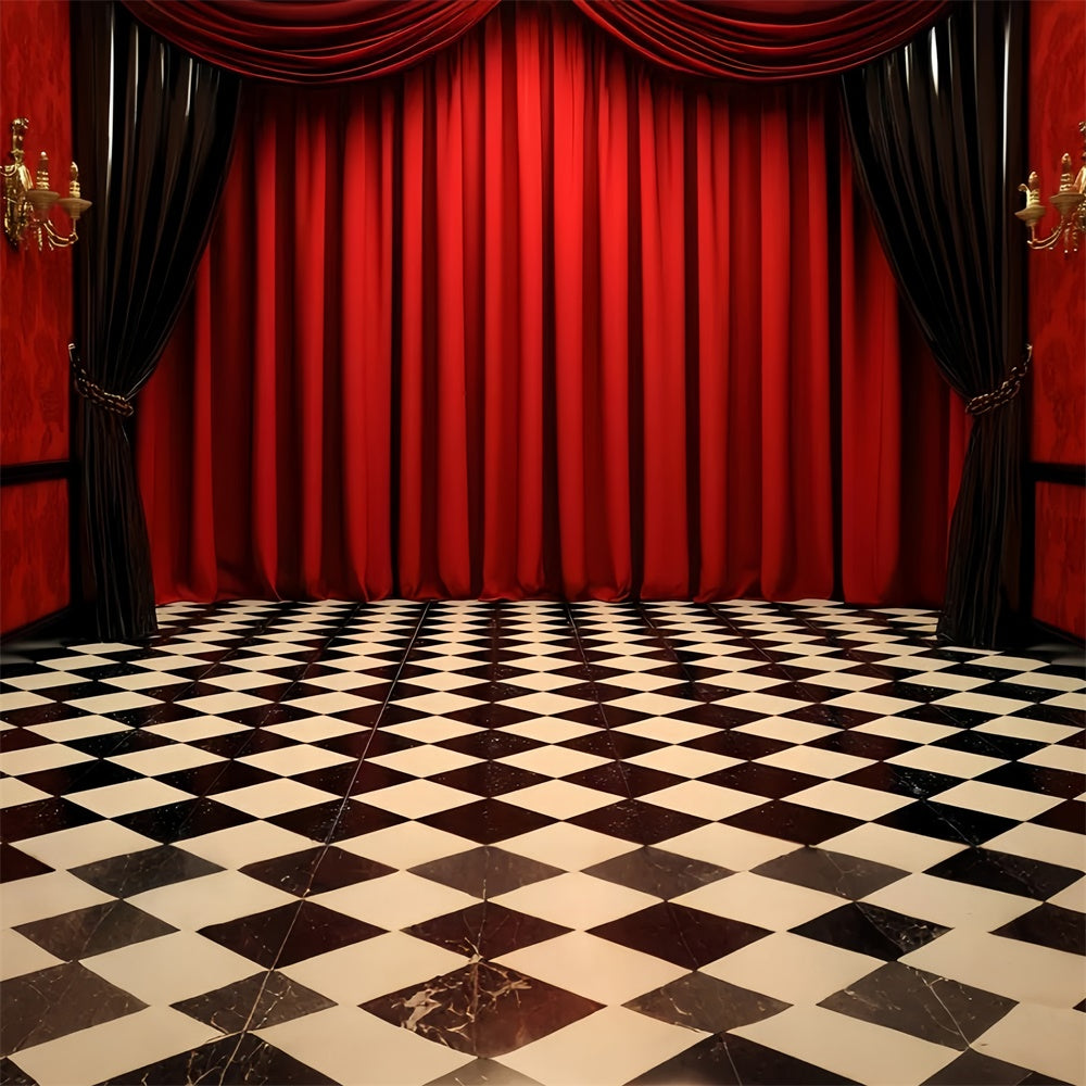 Toile de fond Photographie Vintage Rideaux de Théâtre Rétro CSH4-404