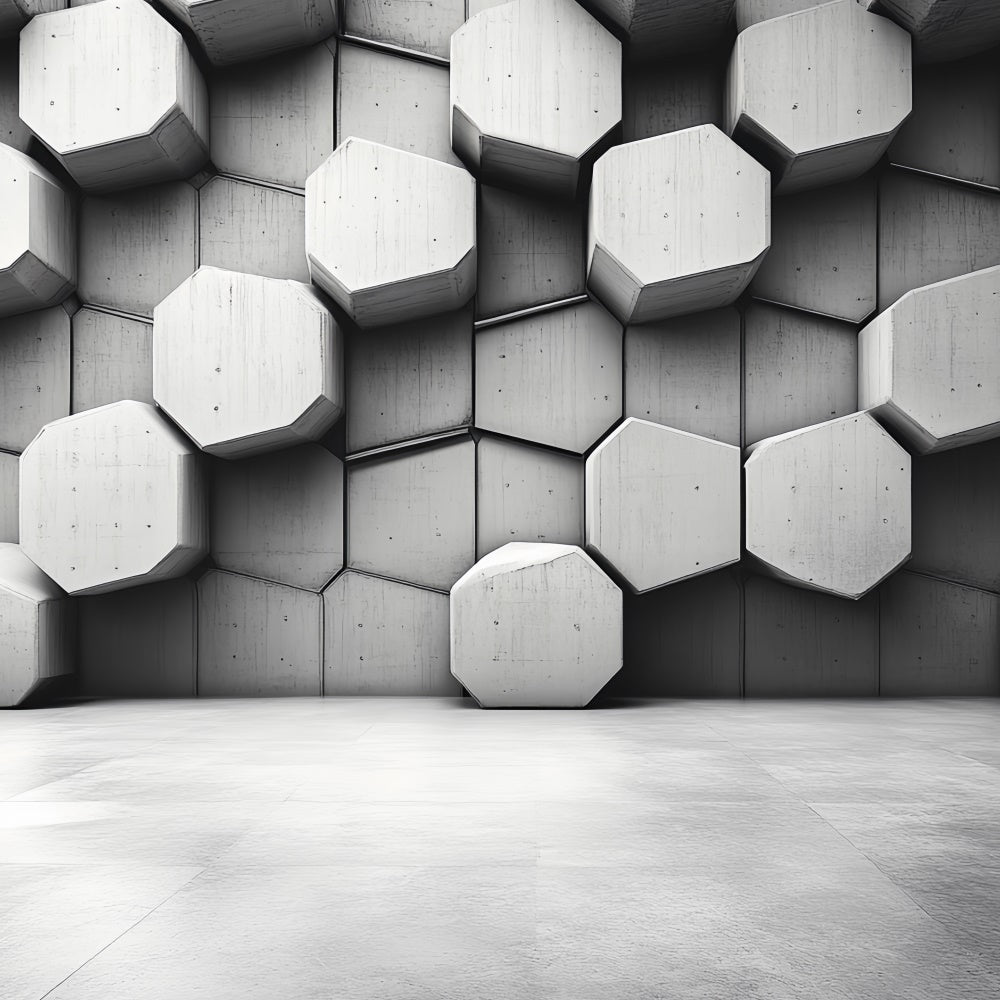 Toile de fond Photo Vintage Mur Cubique Hexagonal CSH4-406