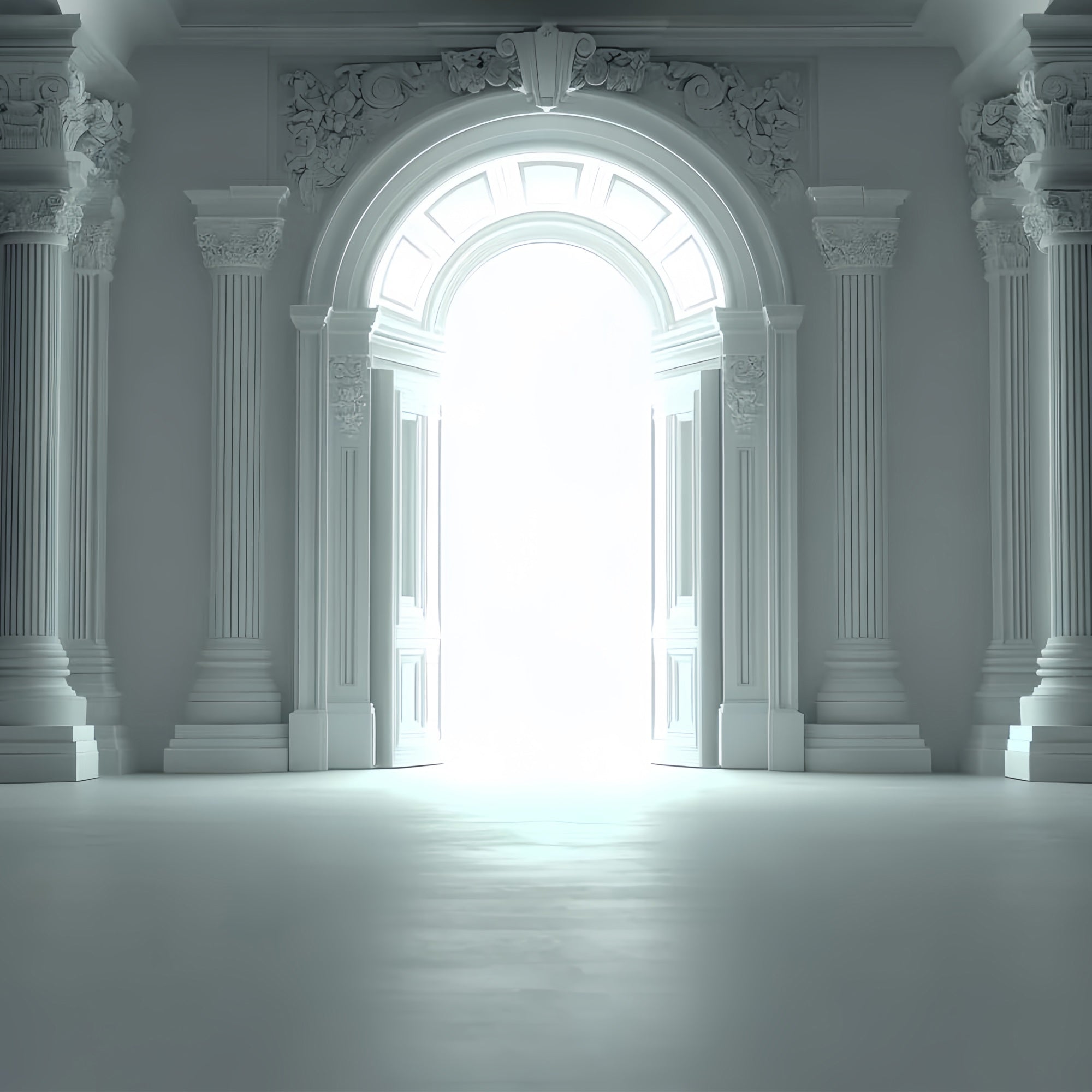 Toile de fond Vintage pour Photographie Grande Arche Blanche CSH4-415