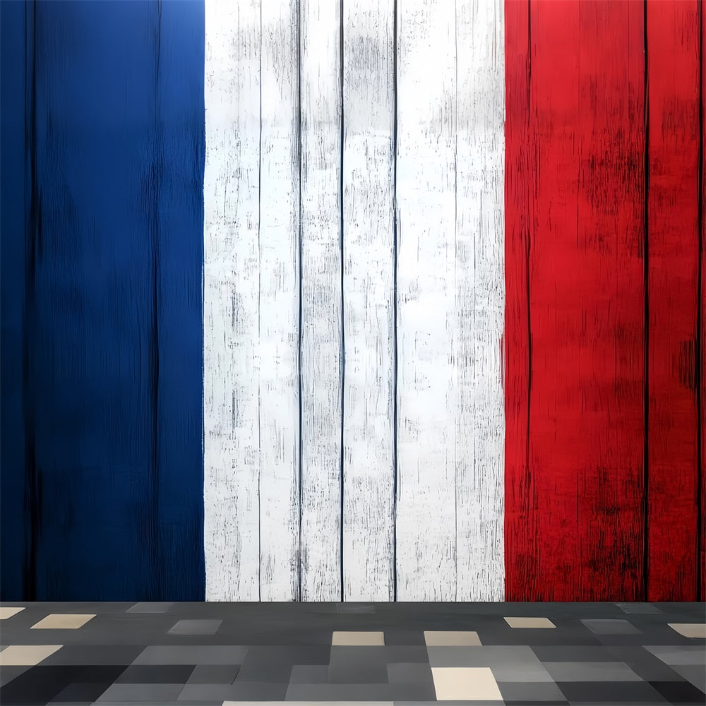 Toile de fond Vintage pour Photographie Mur en Bois Peint CSH4-421