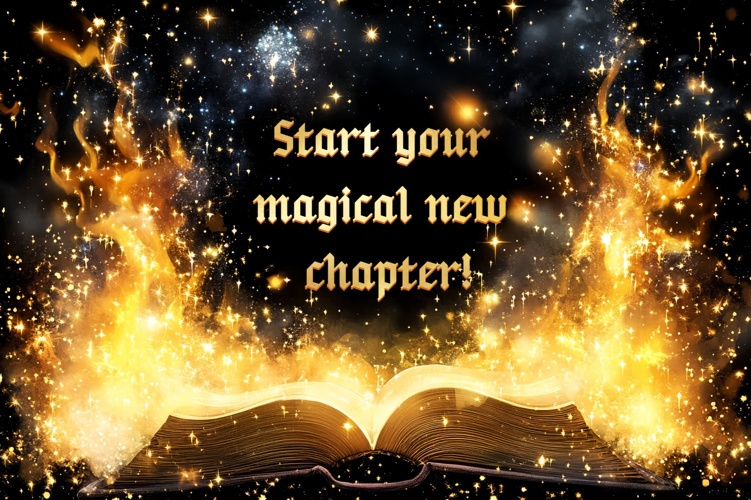 Toile de fond Anniversaire Personnalisé Livre Magique Lumineux CSH4-62