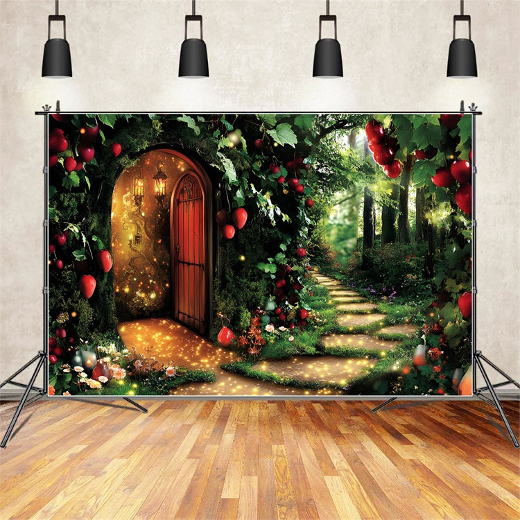 Toile de fond Forêt Photographie Chemin Lumineux Porte CSH4-74