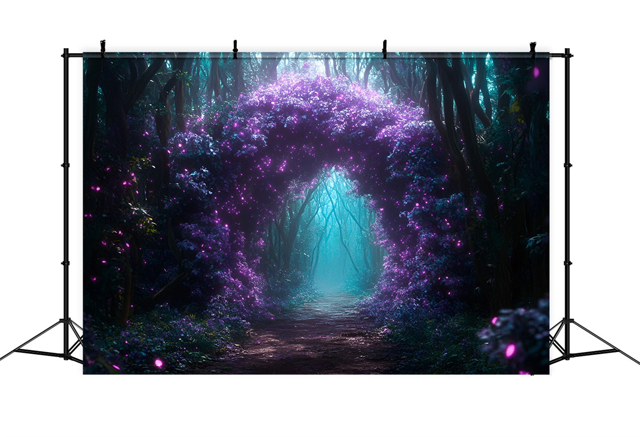 Toile de fond Forêt Thème Arche Fleurie Enchantée CSH4-85