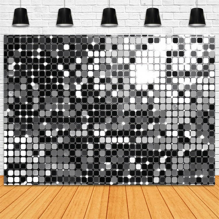 Toile de fond Années 70 Miroir Vintage Disco Grille CSH5-171